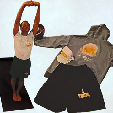 Faded Forest Hoodie · TYCA flatlay